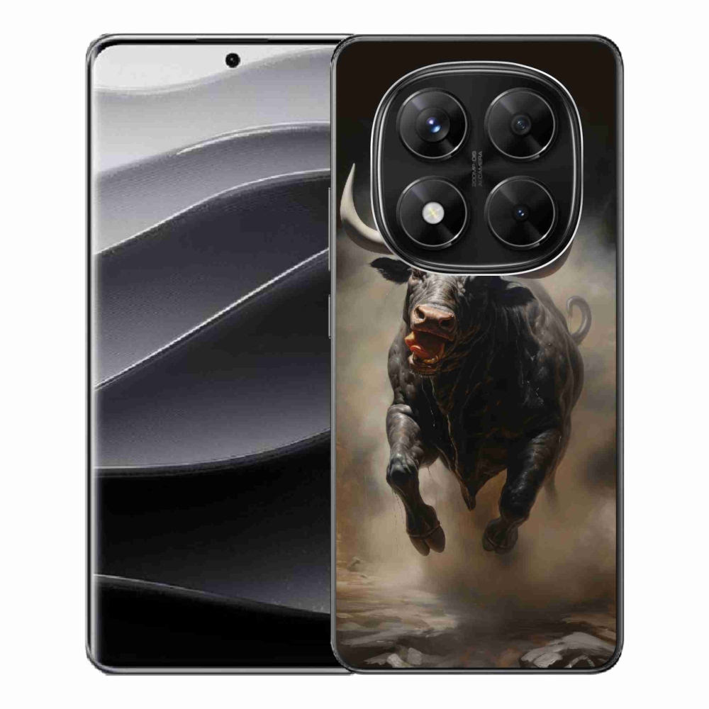 Gelový kryt mmCase na Xiaomi Redmi Note 14 Pro 5G/Poco X7 5G - rozzuřený býk
