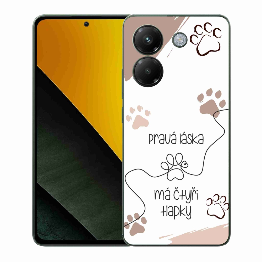 Gelový kryt mmCase na Xiaomi Poco M7 Pro 5G - psí motiv 1 bílé pozadí
