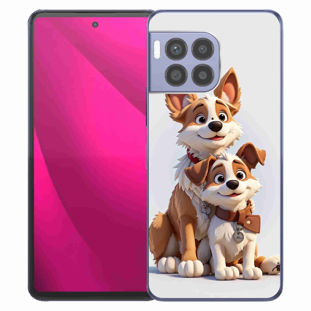 Gelový kryt mmCase na T-Mobile T Phone 2 Pro - kreslení psi