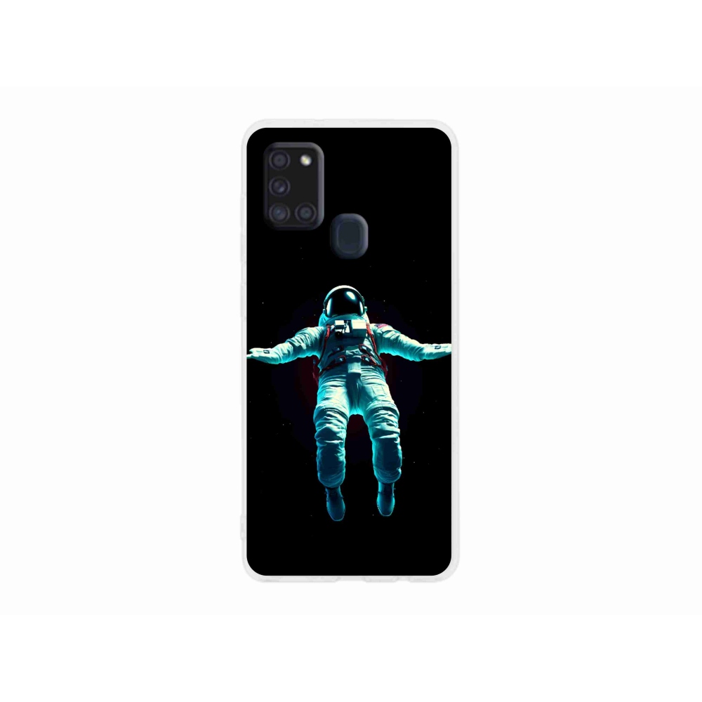 Gelový kryt mmCase na Samsung Galaxy A21s - kosmonaut