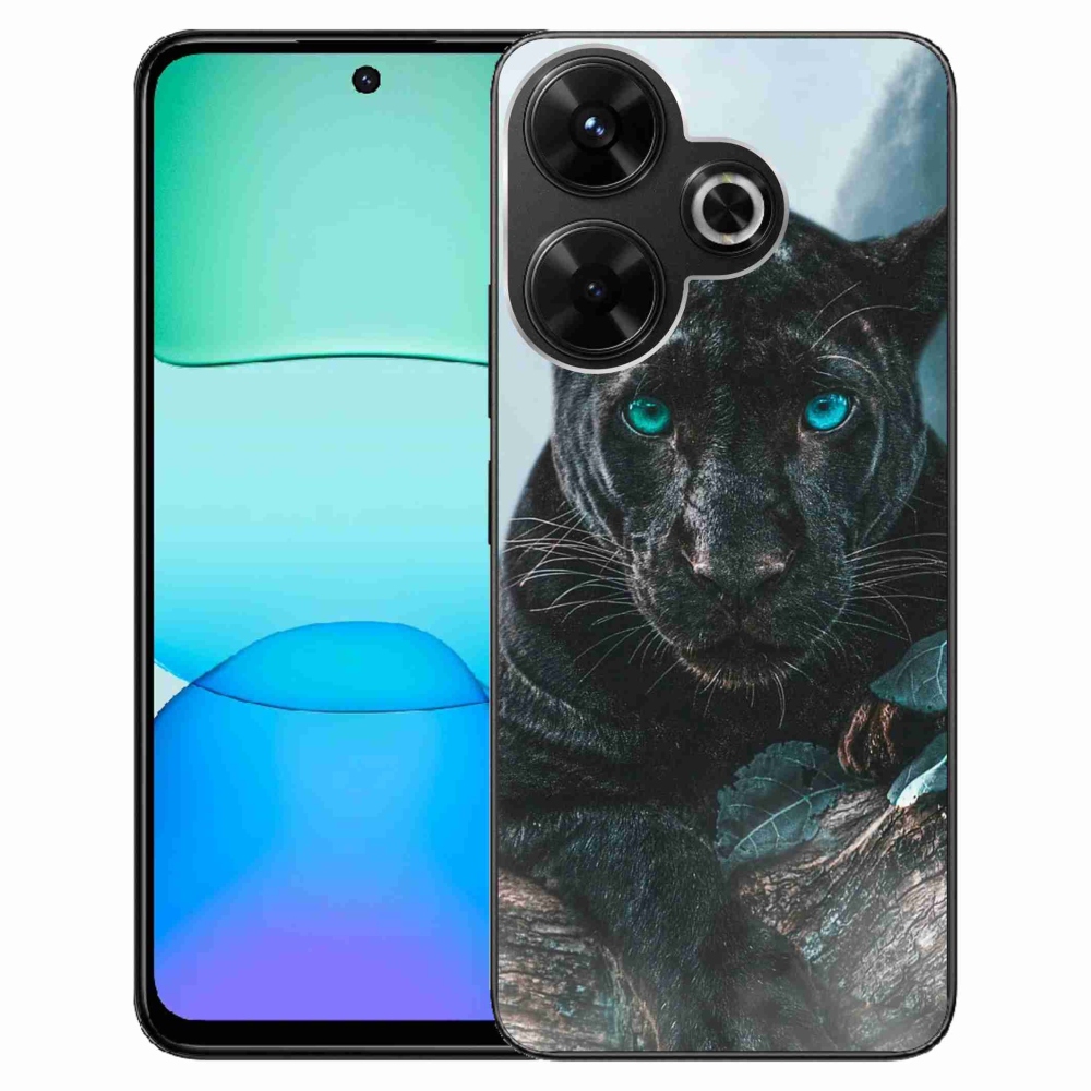 Gelový kryt mmCase na Xiaomi Redmi 13 4G/Poco M6 4G - černý panter