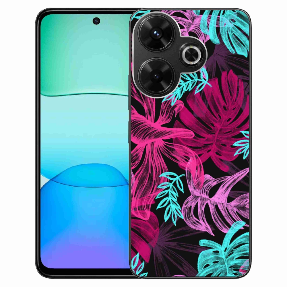 Gelový kryt mmCase na Xiaomi Redmi 13 4G/Poco M6 4G - květiny 1