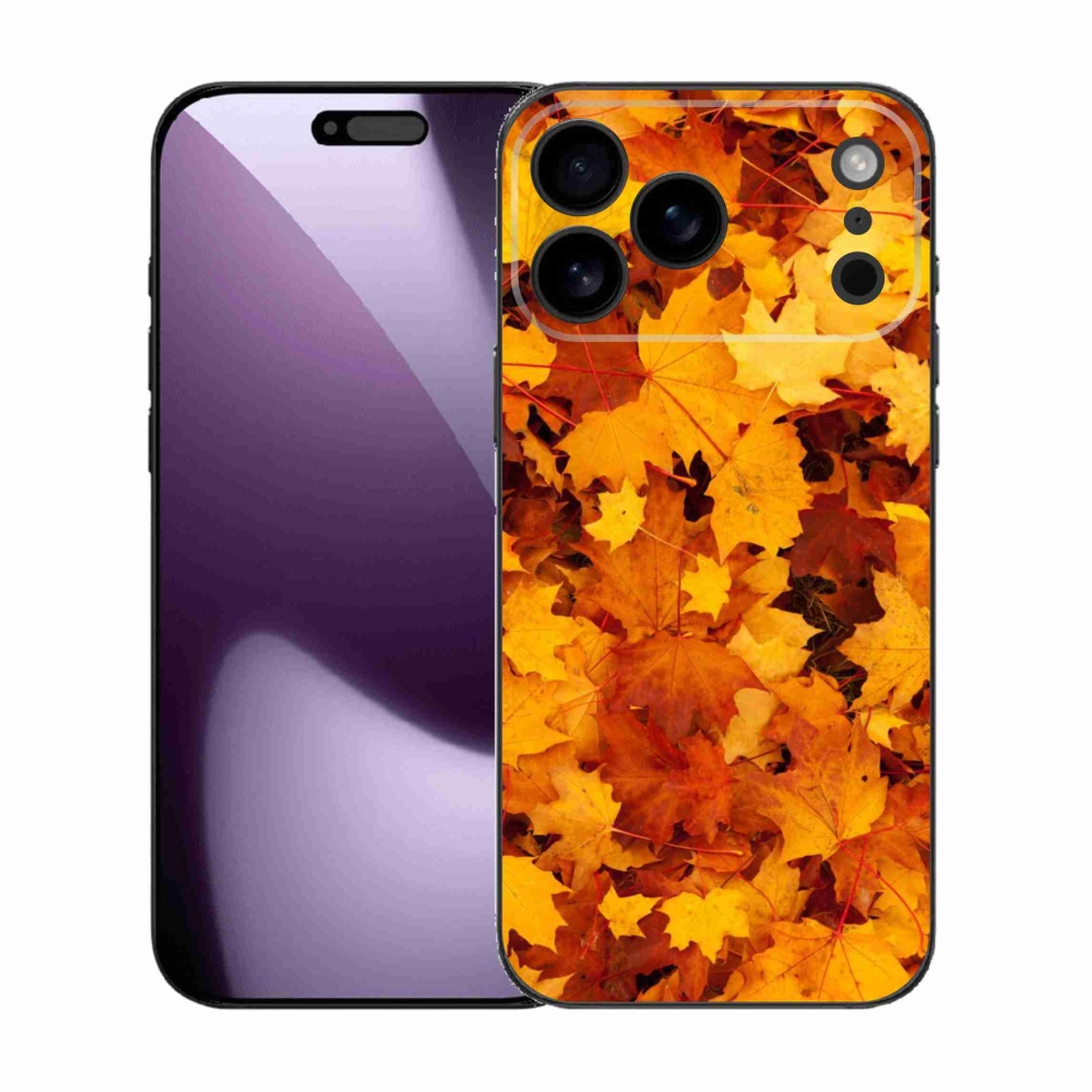 Gelový kryt mmCase na iPhone 17 Pro Max - javorové listy