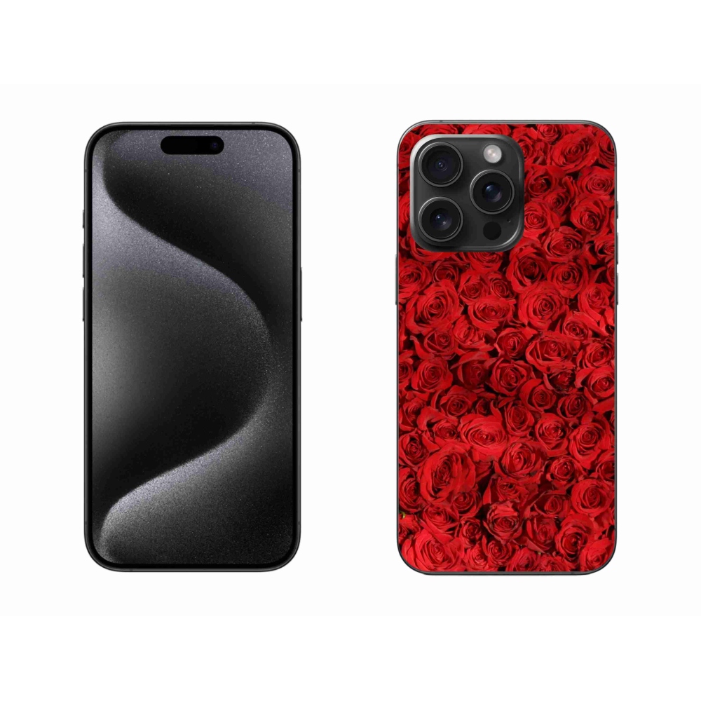 Gelový kryt mmCase na iPhone 15 Pro Max - růže