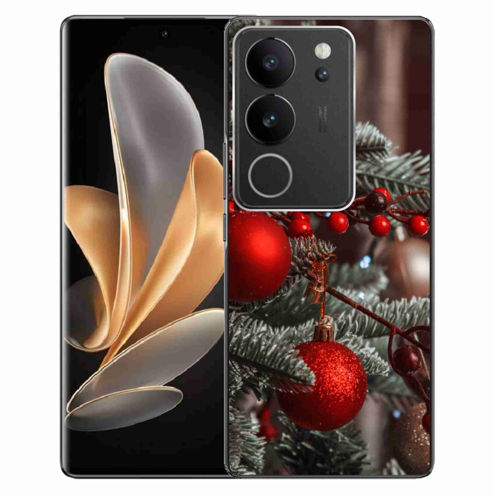 Gelový kryt mmCase na Vivo V29 5G - vánoční ozdoby 2