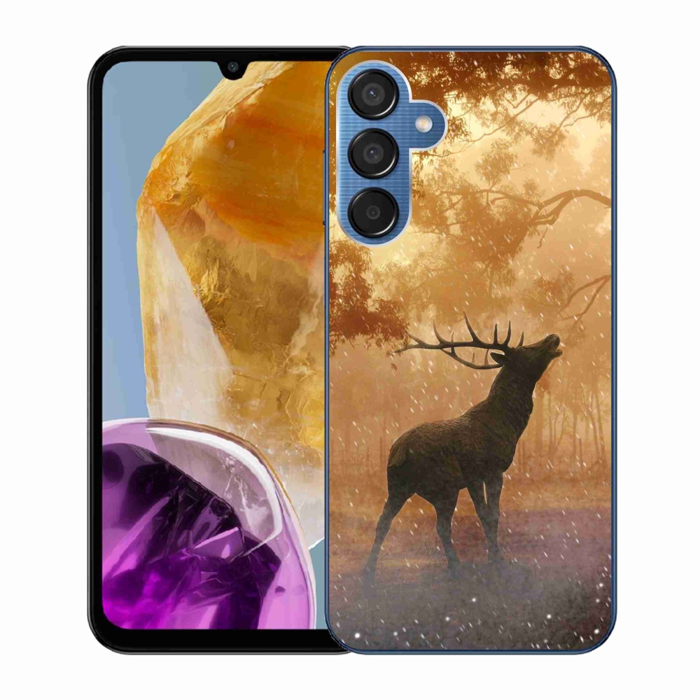 Gelový kryt mmCase na Samsung Galaxy M15 5G - jelen v říji