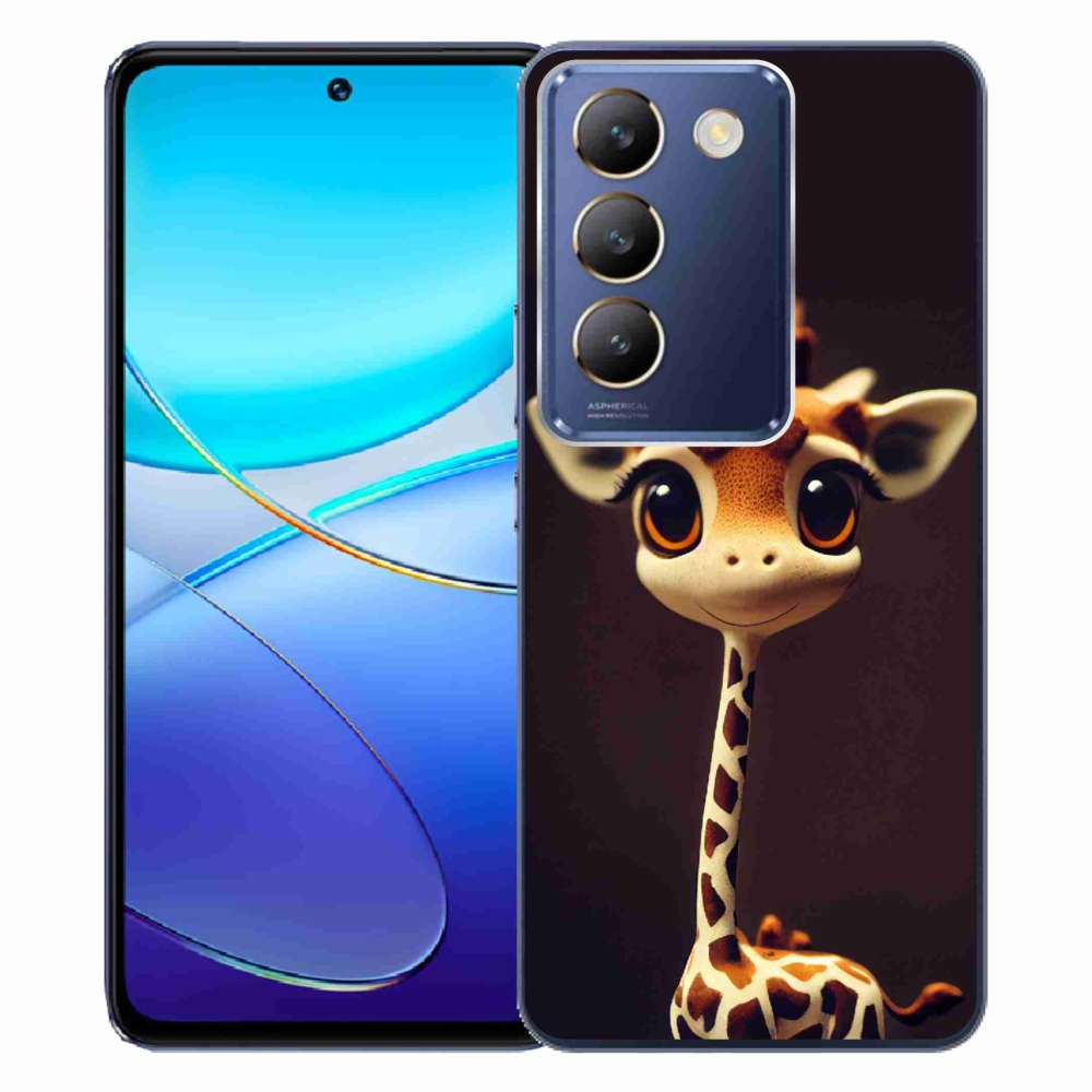 Gelový kryt mmCase na Vivo V40 SE 4G/5G - malá žirafa