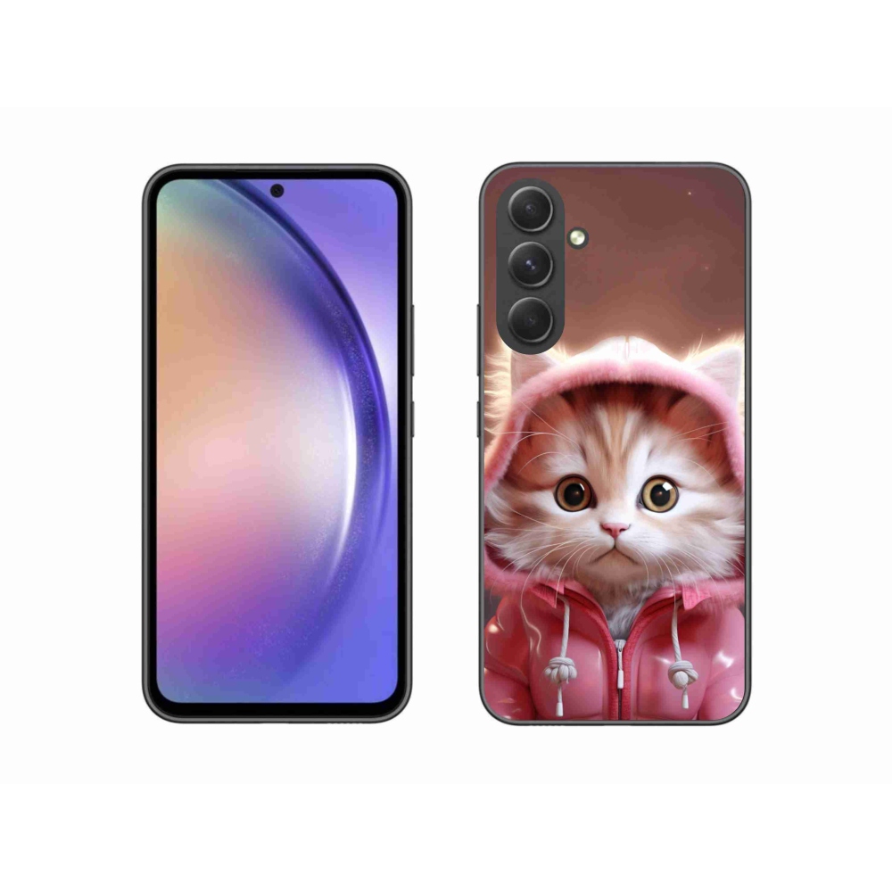 Gelový kryt mmCase na Samsung Galaxy A54 5G - roztomilé kotě 3