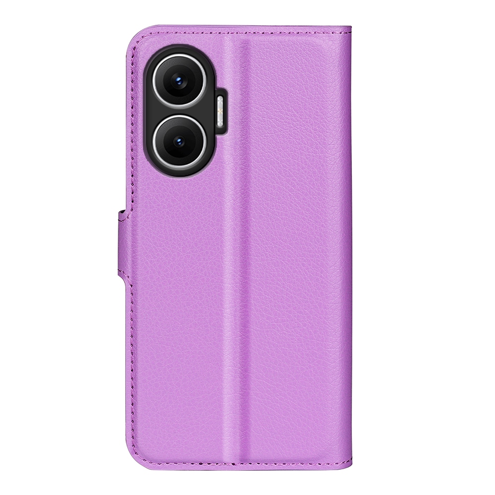Litchi knížkové pouzdro na Xiaomi Poco F7 5G - fialové
