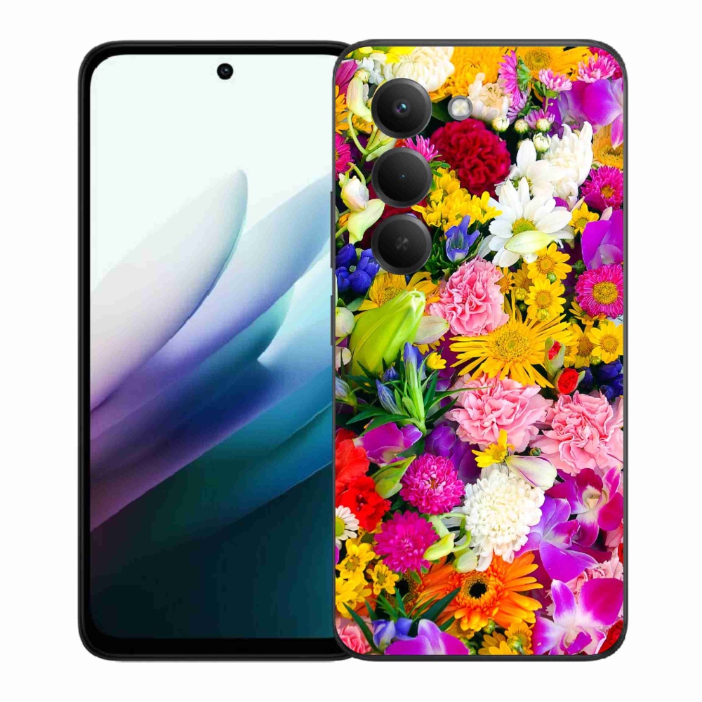 Gelový kryt mmCase na Xiaomi Redmi 15 4G/5G (171mm) - květiny 12