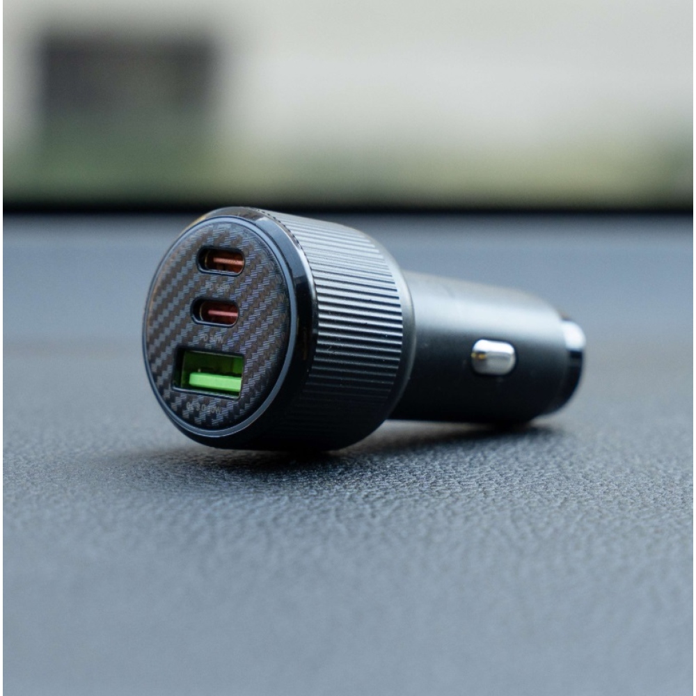 Swissten CL adaptér 2x USB-C PD + USB-A, 95W - černý
