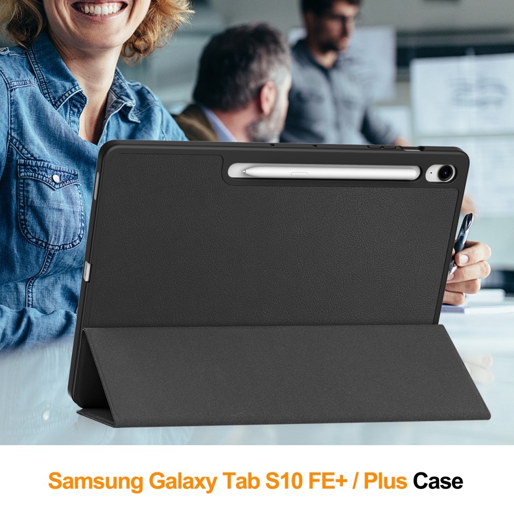 Casy chytré zavírací pouzdro na Samsung Galaxy Tab S10 FE+ - černé