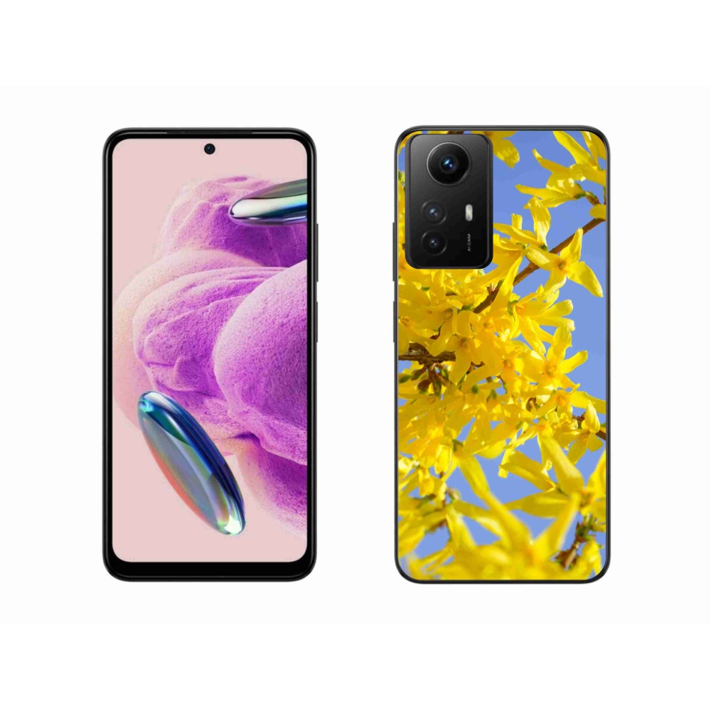 Gelový kryt mmCase na Xiaomi Redmi Note 12S - žluté květy
