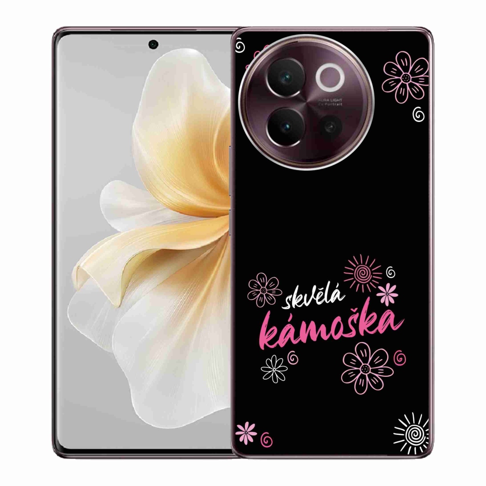 Gelový kryt mmCase na Vivo V40 Lite 5G - skvělá kámoška černé pozadí
