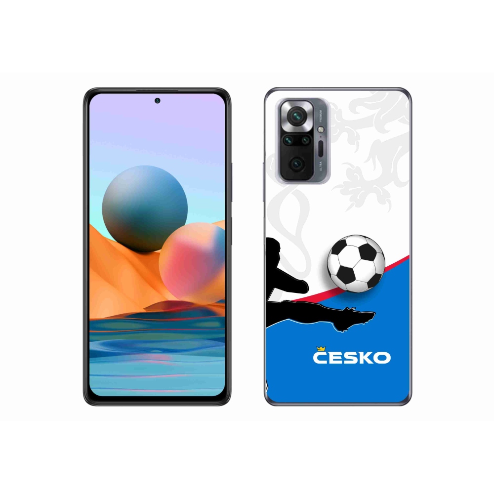 Gelový kryt mmCase na Xiaomi Redmi Note 10 Pro - fotbal Česko 3