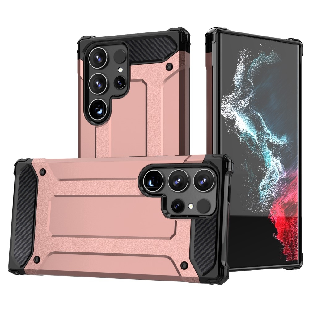 Armor odolný kryt pro Samsung Galaxy S24 Ultra - růžovozlatý