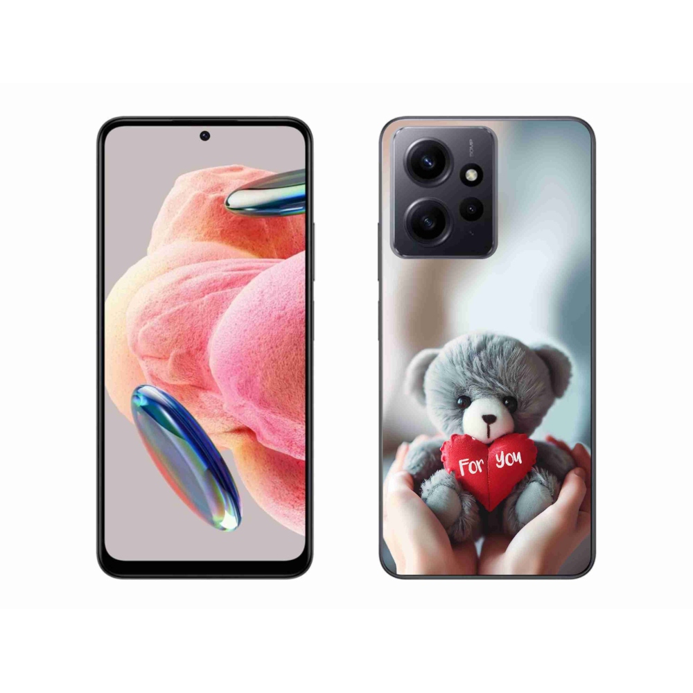 Gelový kryt mmCase na Xiaomi Redmi Note 12 4G - medvídek pro zamilované