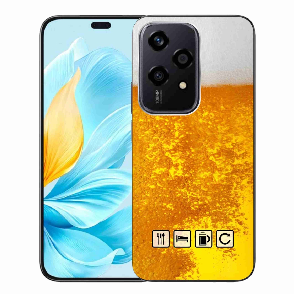 Gelový kryt mmCase na Honor 200 Lite 5G - pivní motiv 3