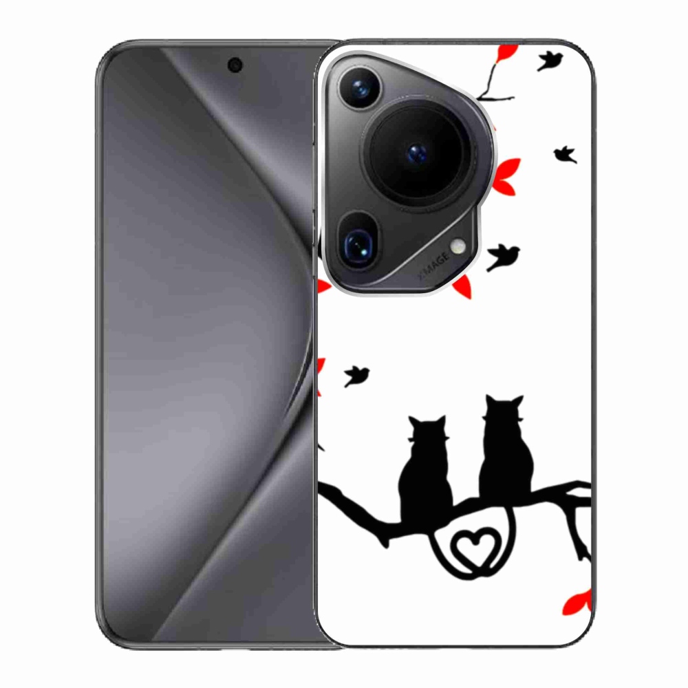 Gelový kryt mmCase na Huawei Pura 70 Ultra - kočičí láska