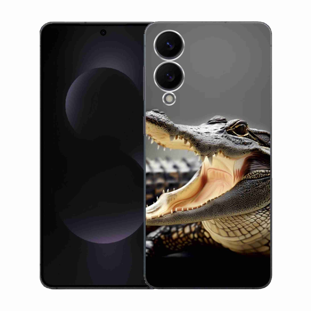 Gelový kryt mmCase na Samsung Galaxy S25 Edge - krokodýl