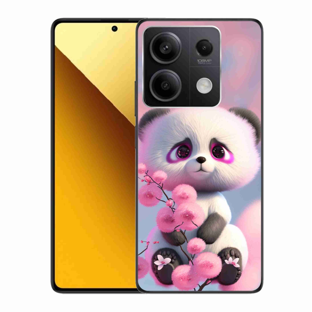 Gelový kryt mmCase na Xiaomi Redmi Note 13 5G - roztomilá panda 1