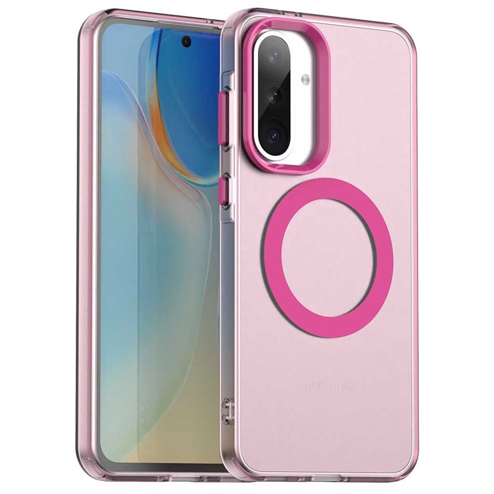 Candy gelový obal s MagSafe na Samsung Galaxy A36 5G/A56 5G - červený