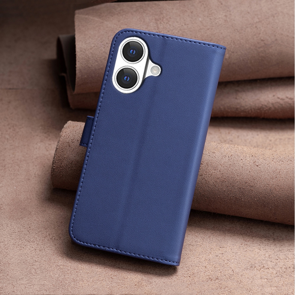 BNF knížkové pouzdro na iPhone 17 - modré