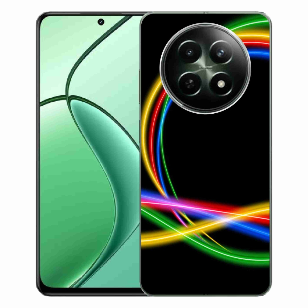 Gelový obal mmCase na Realme 12 5G/12x 5G - neonové kruhy