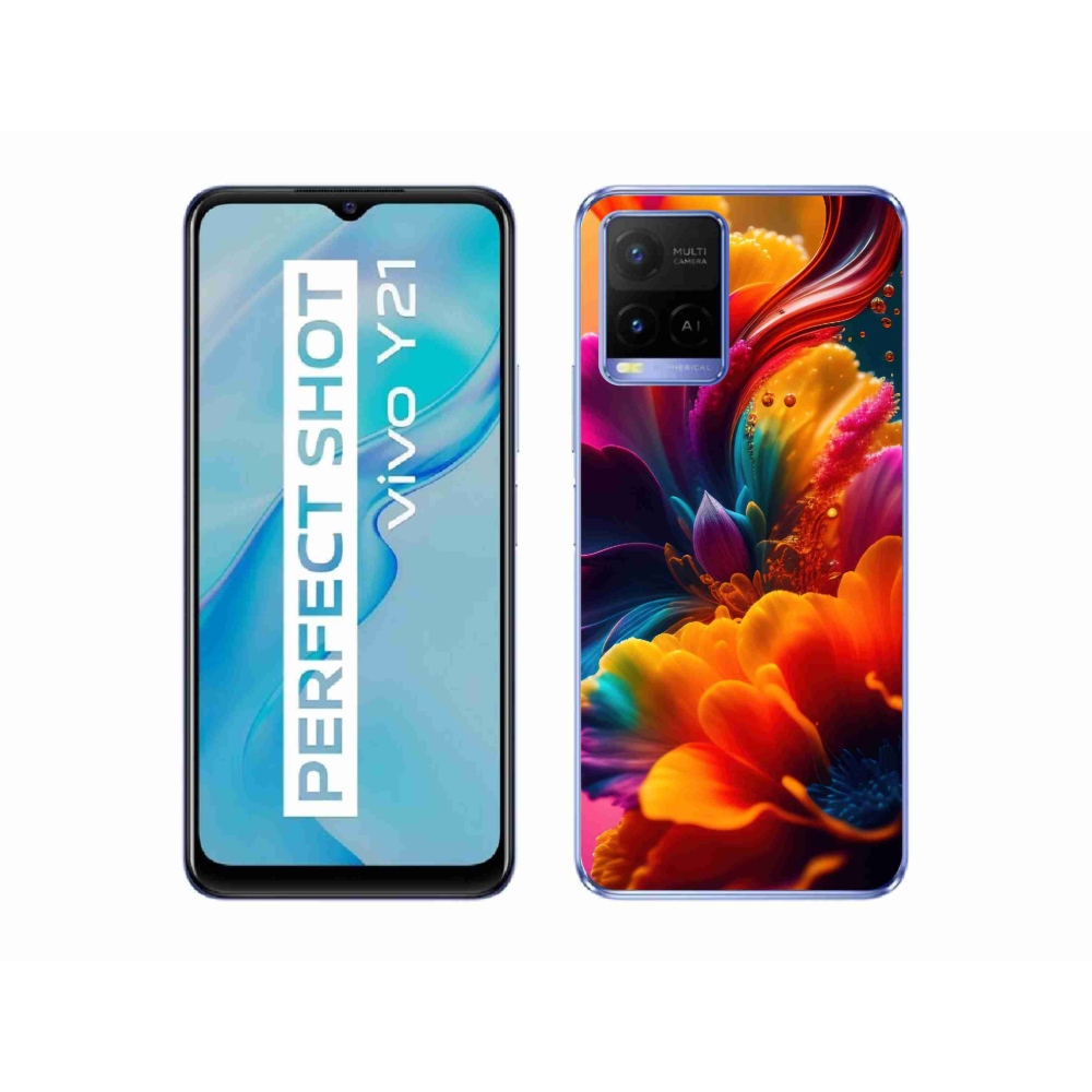 Gelový kryt mmCase na Vivo Y21/Y21s/Y33s - abstraktní motiv 2