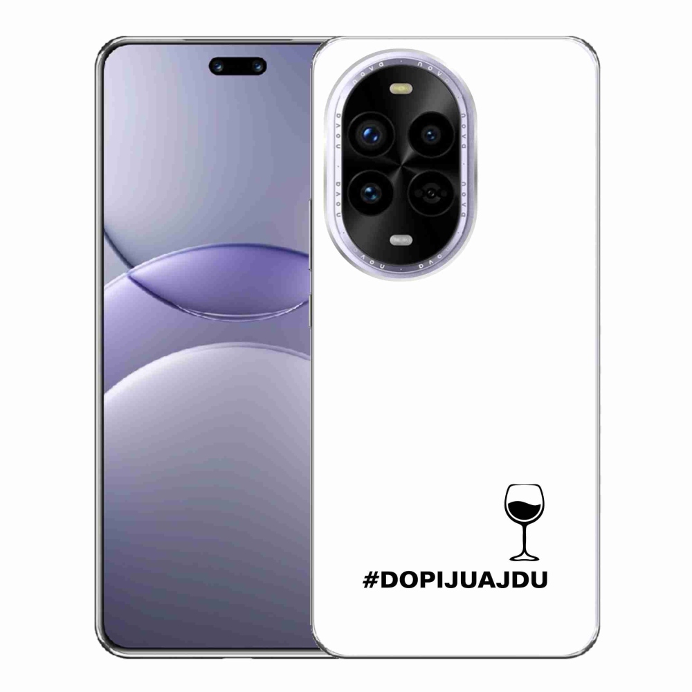 Gelový kryt mmCase na Huawei Nova 13 Pro 5G - vinný motiv bílé pozadí