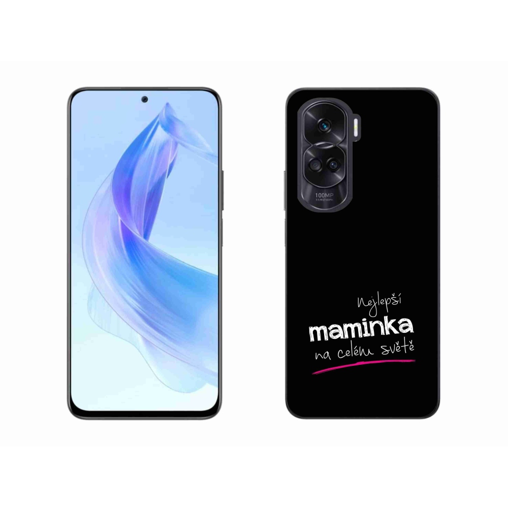 Gelový kryt mmCase na Honor 90 Lite - nejlepší maminka 4 černé pozadí