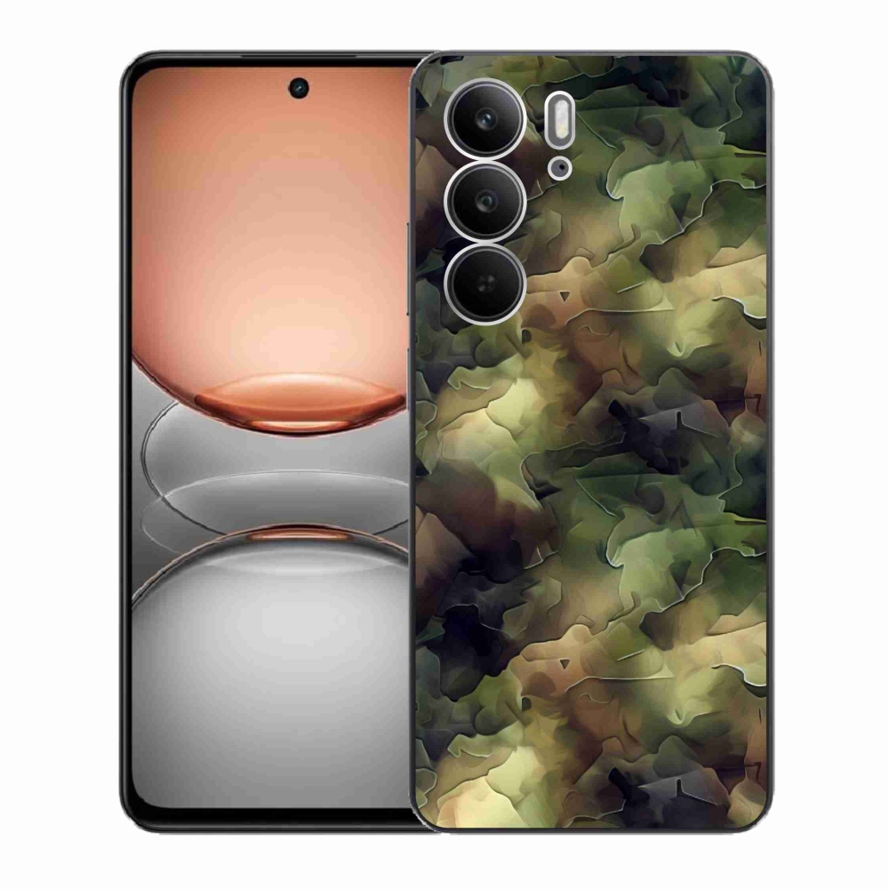 Gelový kryt mmCase na Realme C75 - maskáčový vzor 10