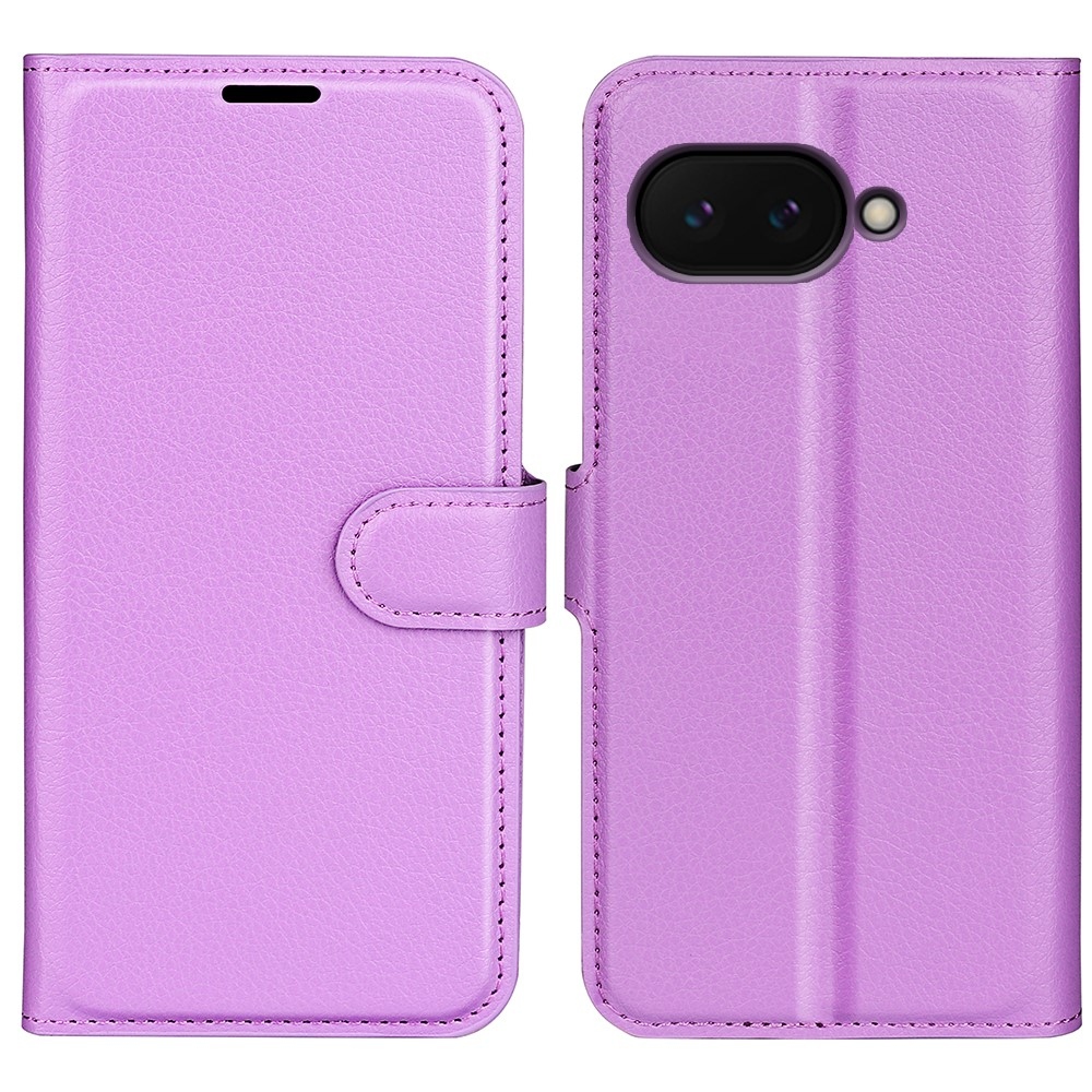 Litchi knížkové pouzdro na Google Pixel 9a - fialové