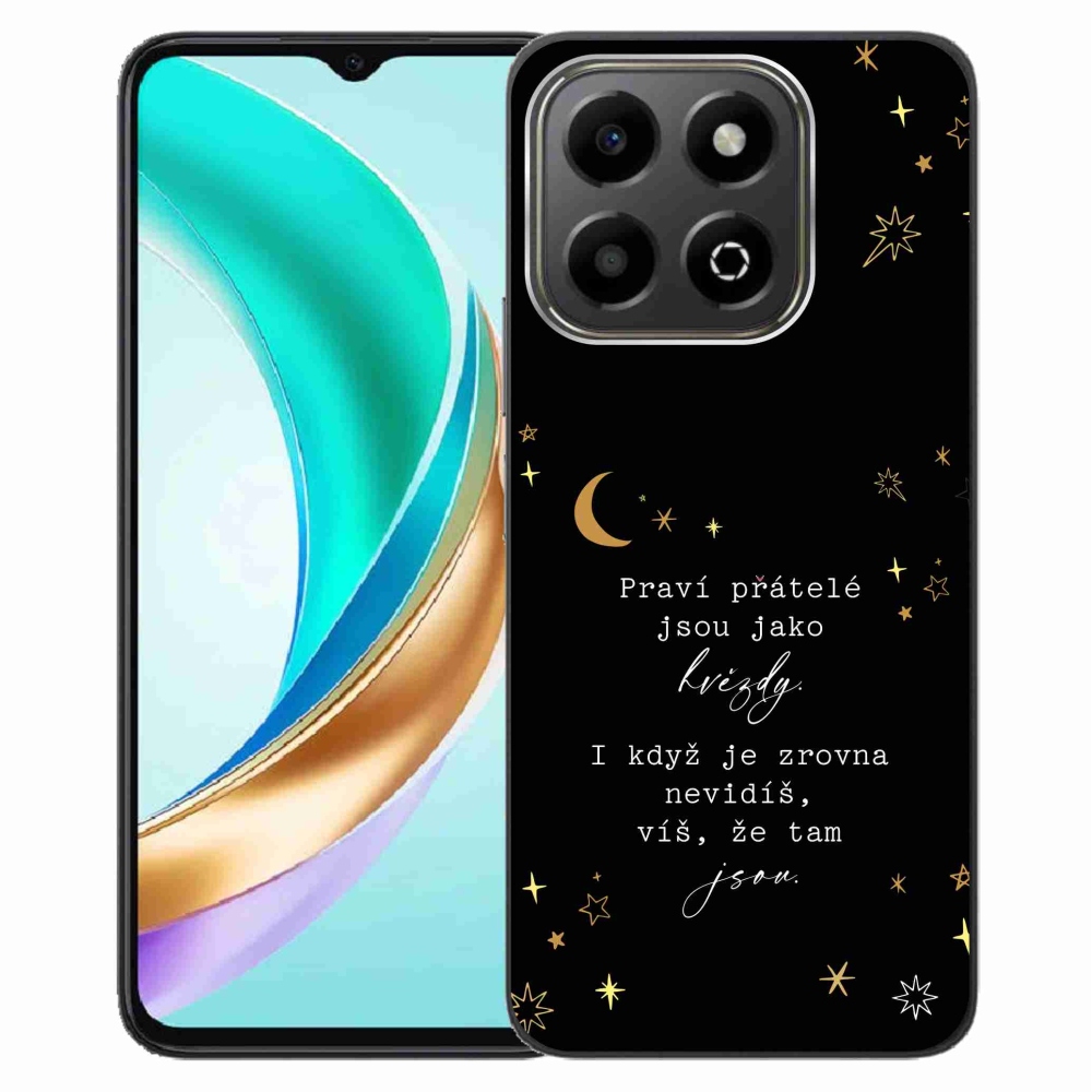 Gelový kryt mmCase na Honor X6b - citát 6 černé pozadí