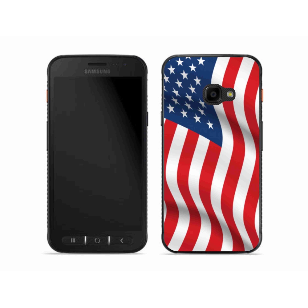 Gelový kryt mmCase na mobil Samsung Galaxy Xcover 4S - USA vlajka