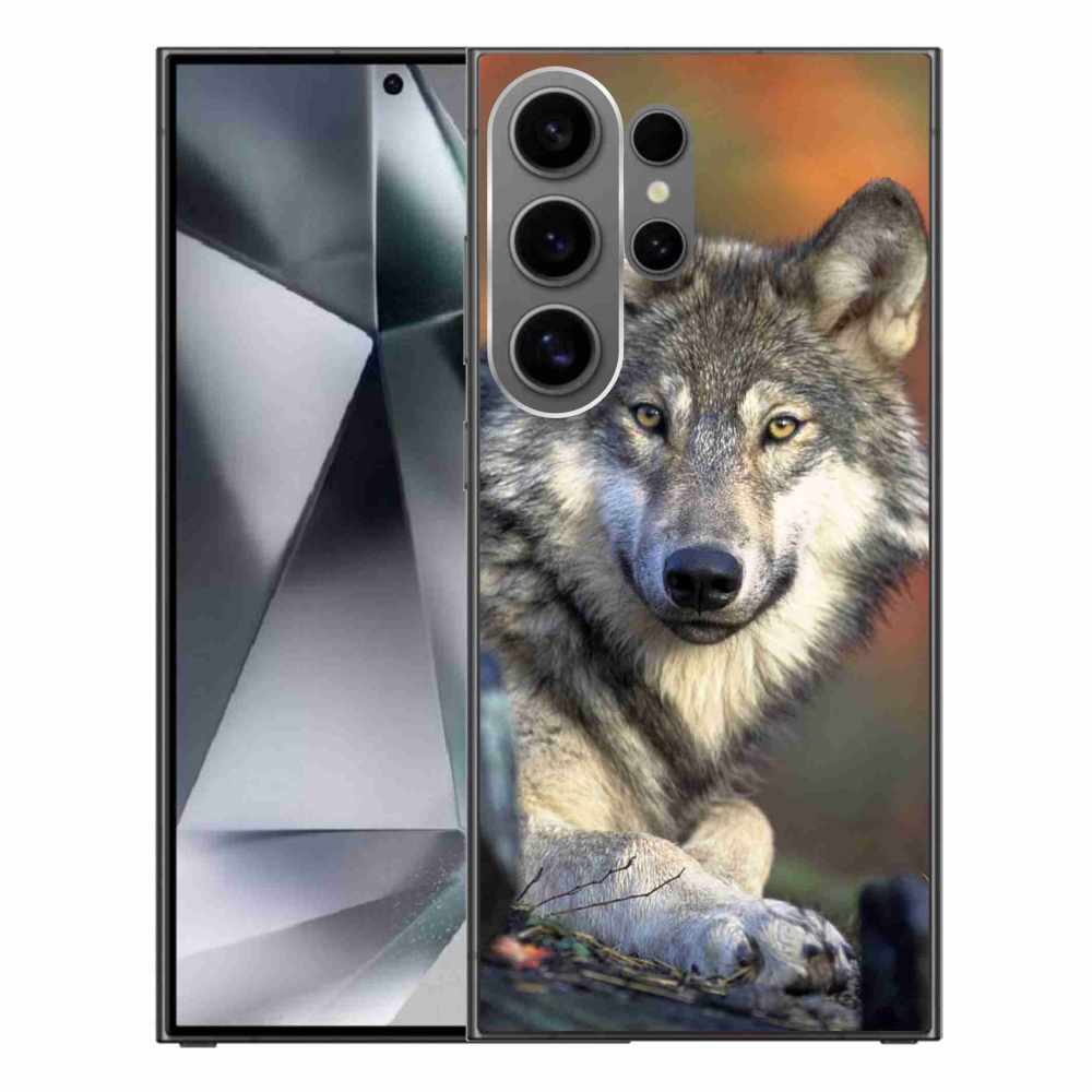 Gelový obal mmCase na Samsung Galaxy S24 Ultra - vlk