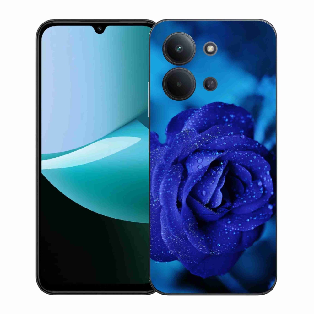 Gelový kryt mmCase na Xiaomi Redmi 15C 4G (171mm)/Poco C85 4G (171mm) - modrá růže