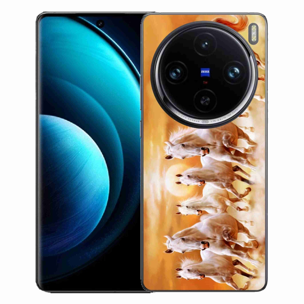 Gelový obal mmCase na Vivo X100 Pro 5G - koně 2