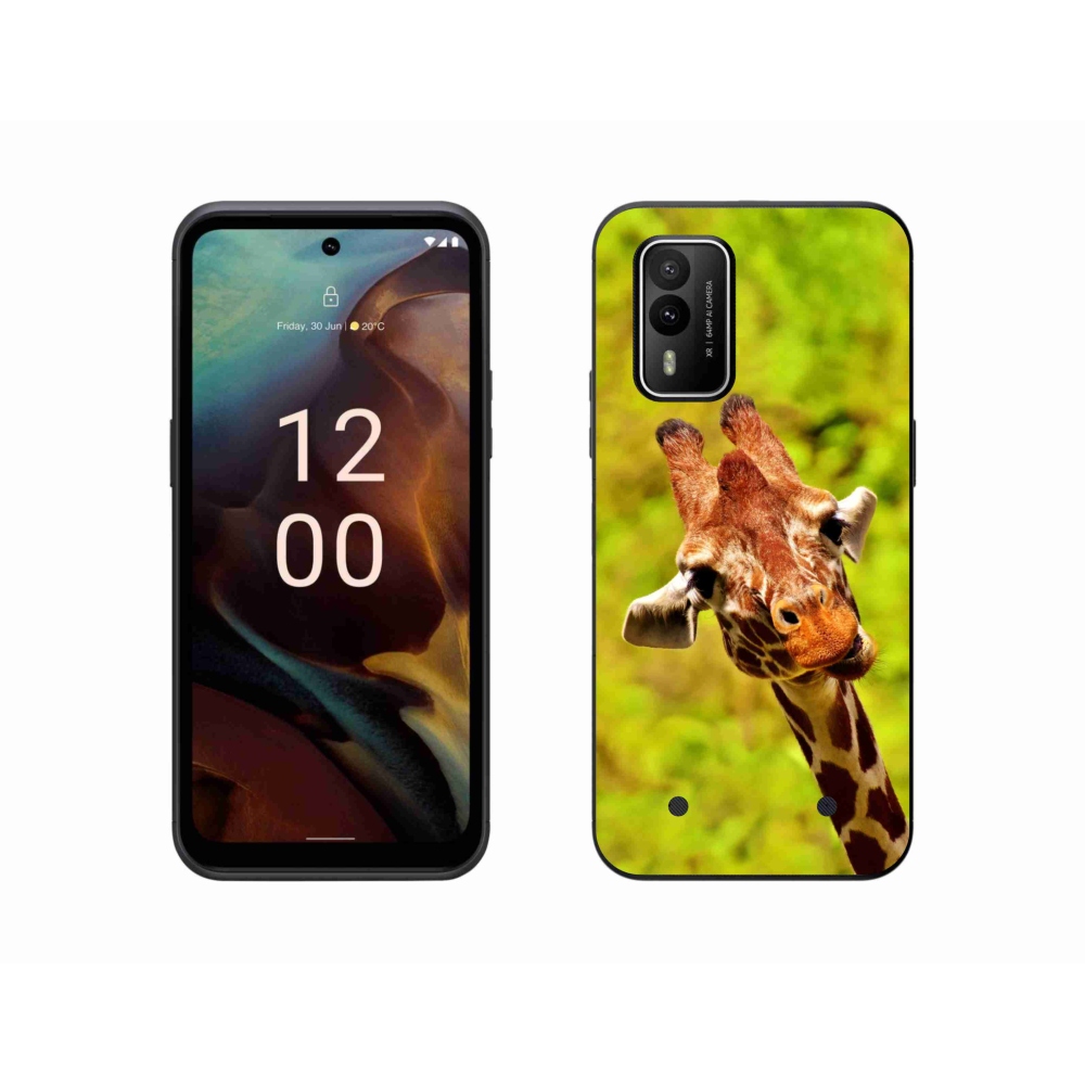 Gelový kryt mmCase na Nokia XR21 - žirafa