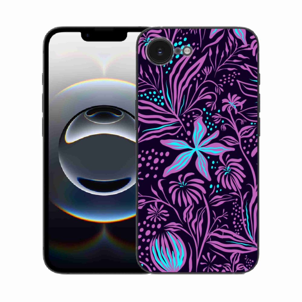 Gelový kryt mmCase na iPhone 16e - květiny 2