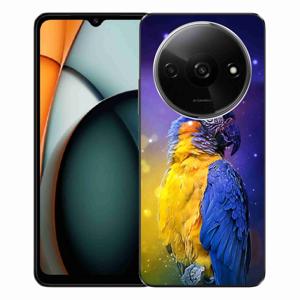 Gelový obal mmCase na Xiaomi Redmi A3 - papoušek ara 1