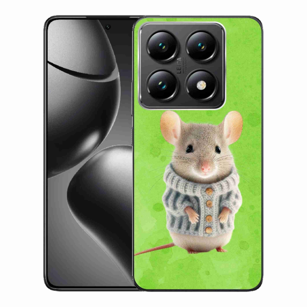 Gelový kryt mmCase na Xiaomi 14T Pro - myška ve svetru