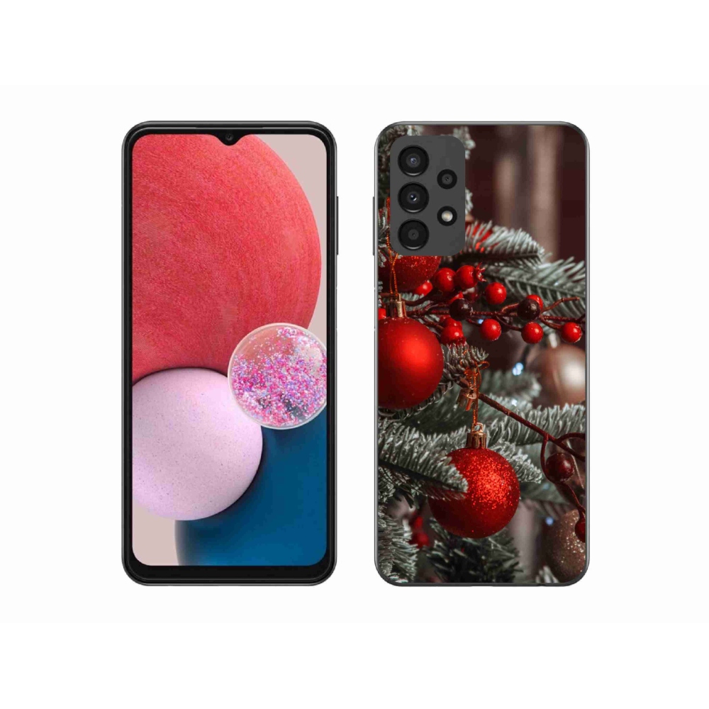 Gelový kryt mmCase na Samsung Galaxy A13 4G - vánoční ozdoby 2