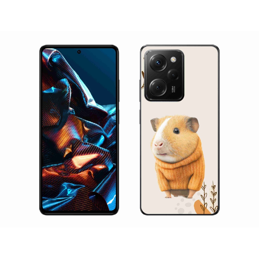 Gelový kryt mmCase na Xiaomi Poco X5 Pro 5G - morče ve svetru