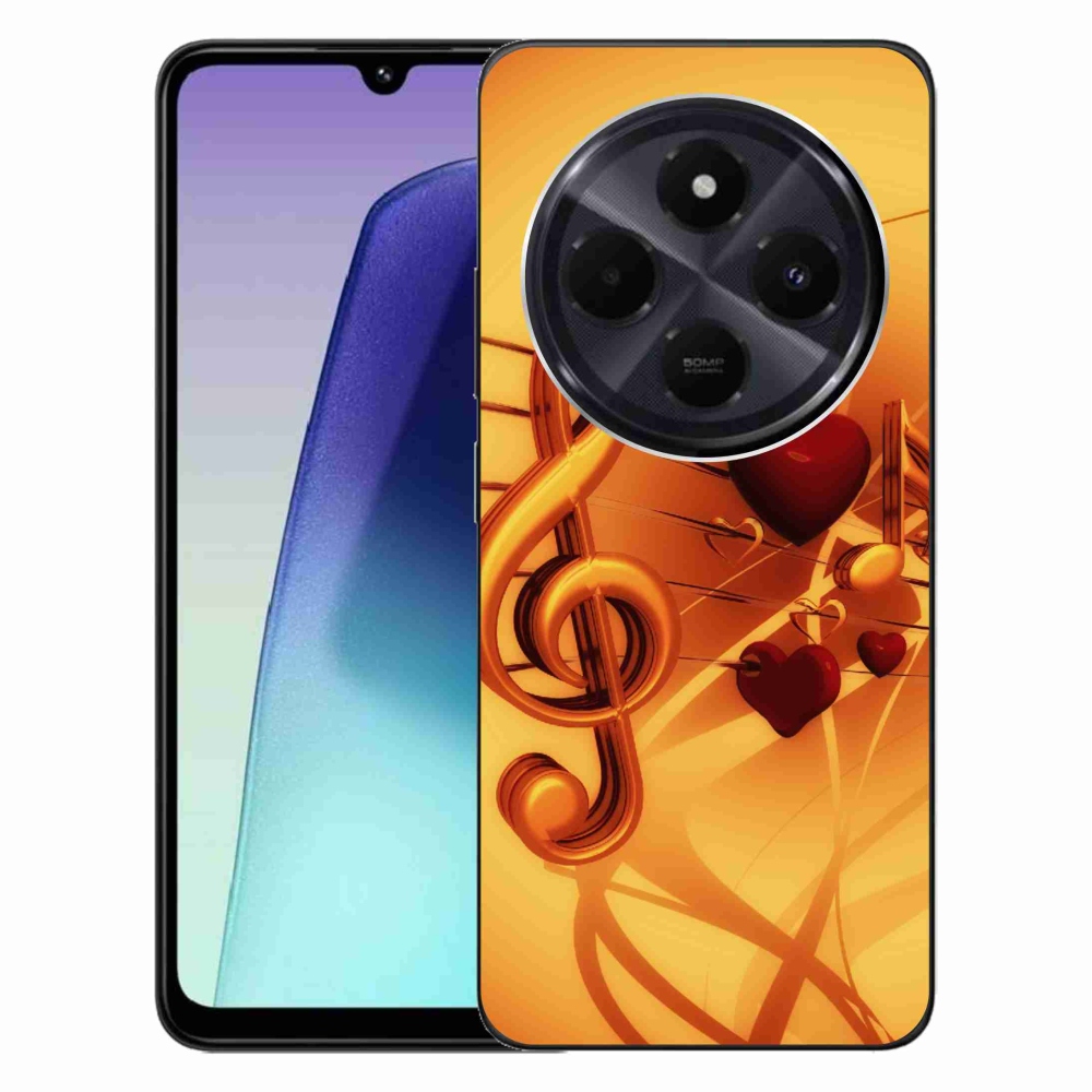 Gelový kryt mmCase na Xiaomi Redmi 14C/Poco C75 - noty