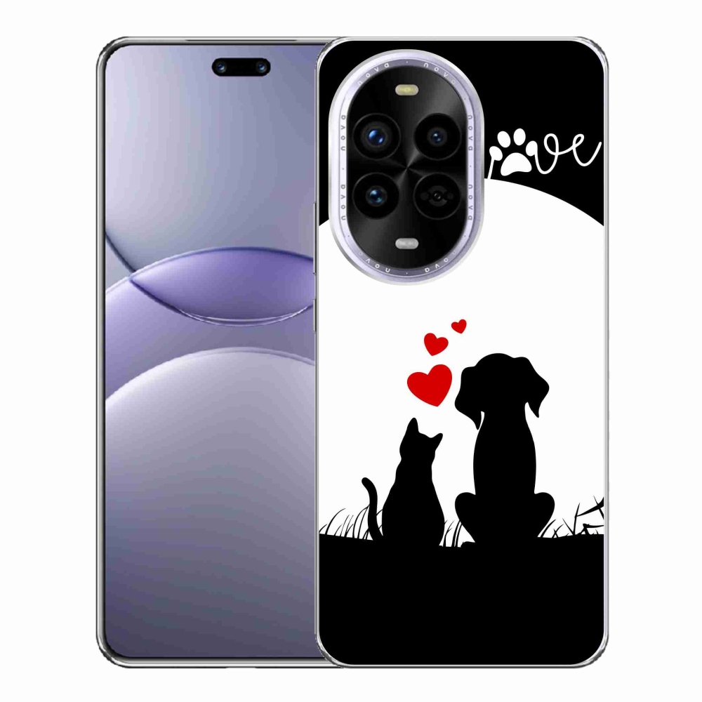 Gelový kryt mmCase na Huawei Nova 13 Pro 5G - zvířecí láska