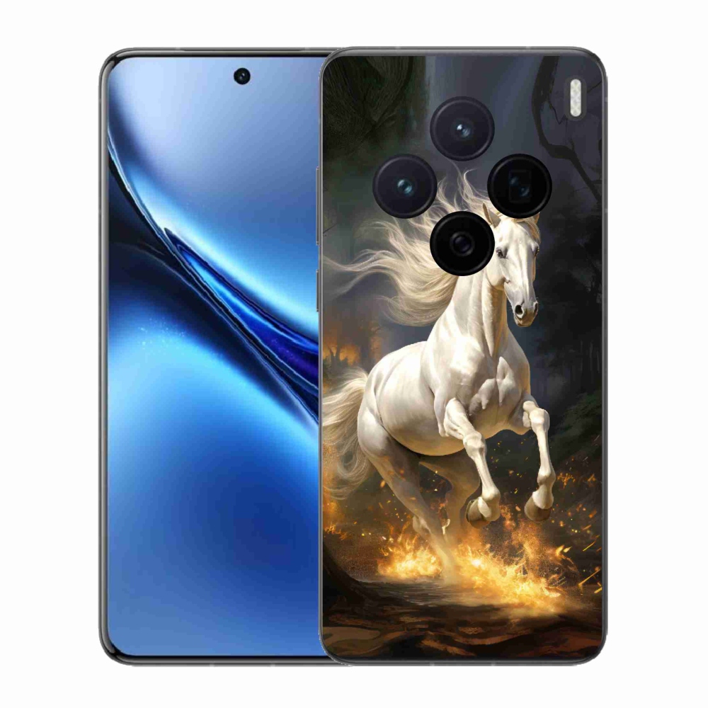 Gelový kryt mmCase na Vivo X200 5G - bílý kůň 2
