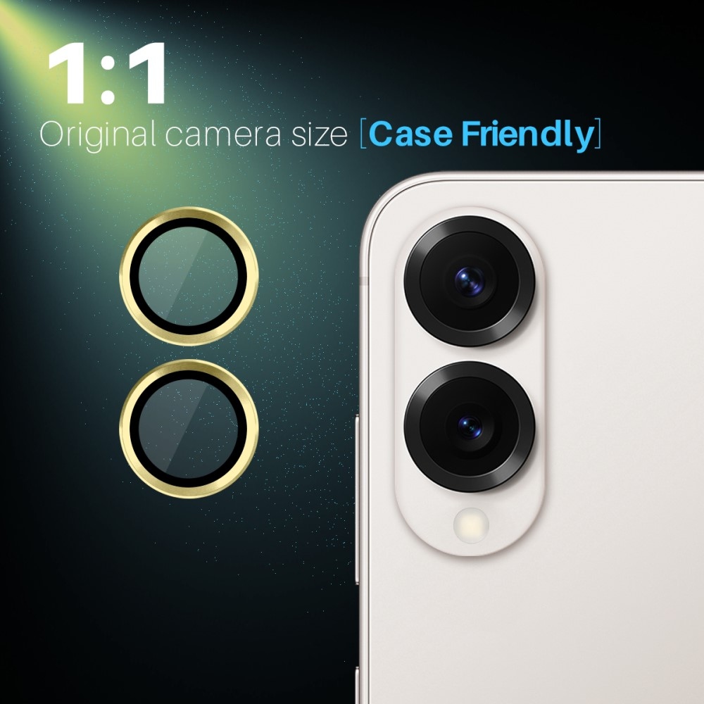 NORTHJO sklo čočky fotoaparátu na Samsung Galaxy S25 Edge (samostatná skla) - zlaté