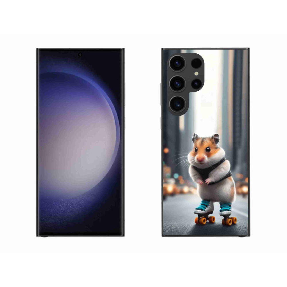 Gelový kryt mmCase na Samsung Galaxy S23 Ultra 5G - křeček na bruslích