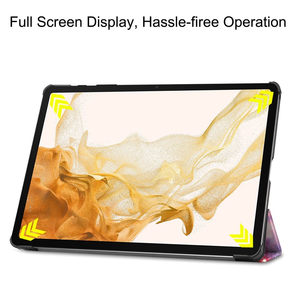Print chytré zavírací pouzdro na Samsung Galaxy Tab S9+/Tab S10+ - vesmír